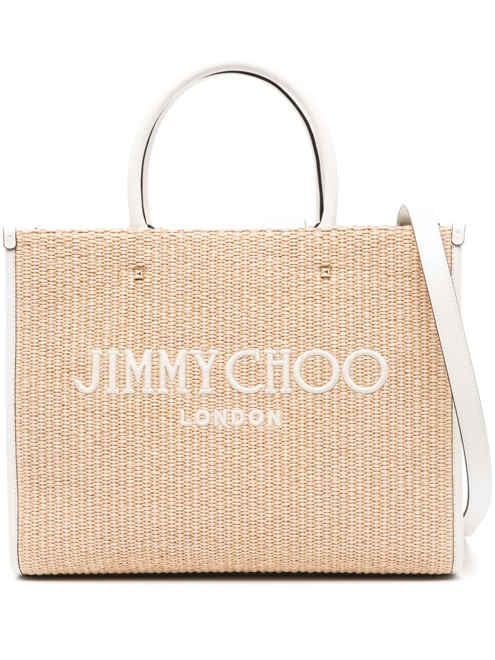 Jimmy Choo Avenue 中号手提包 - 中性色