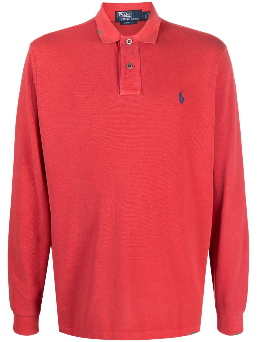 Polo Ralph Lauren logo刺绣棉polo衫 - 红色
