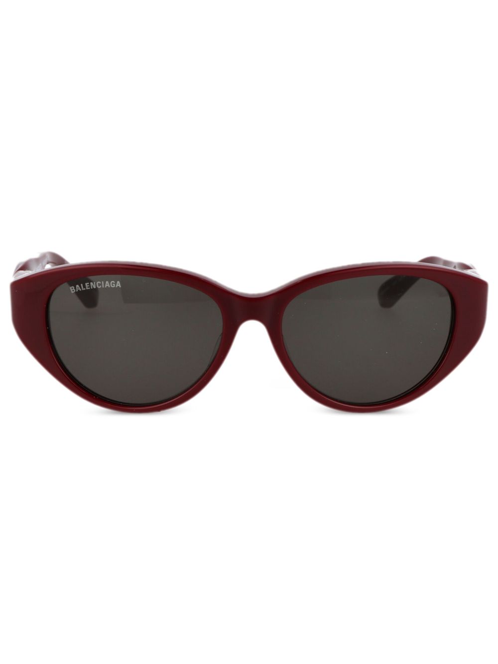 Balenciaga Eyewear 有色镜片猫眼框太阳眼镜 - 红色