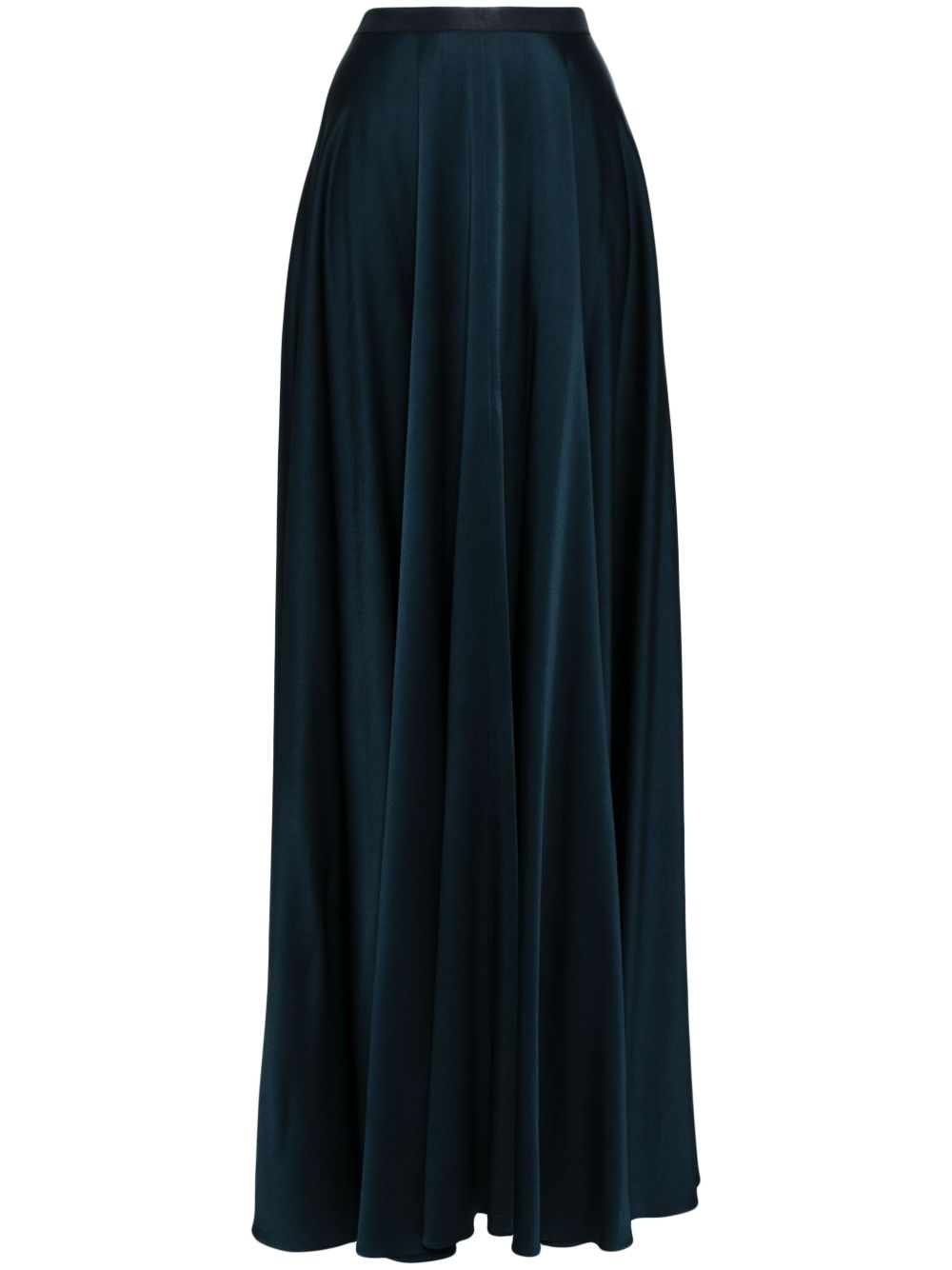 Jenny Packham Stella 缎面超长半身裙 - 蓝色
