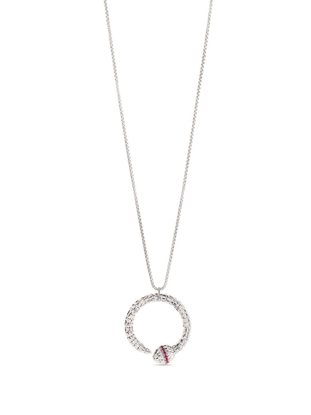 Officina Bernardi 18K黄金 Ophidia 红宝石项链 - 银色