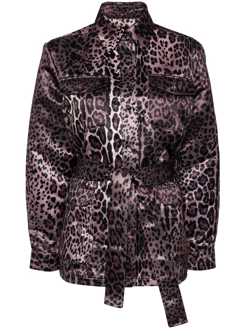 Cynthia Rowley Leopardess 豹纹夹克 - 紫色