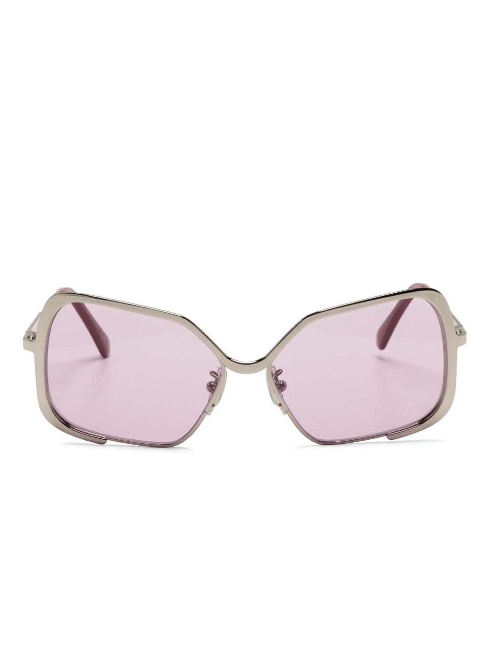 Marni Eyewear Unila 超大框太阳眼镜 - 银色