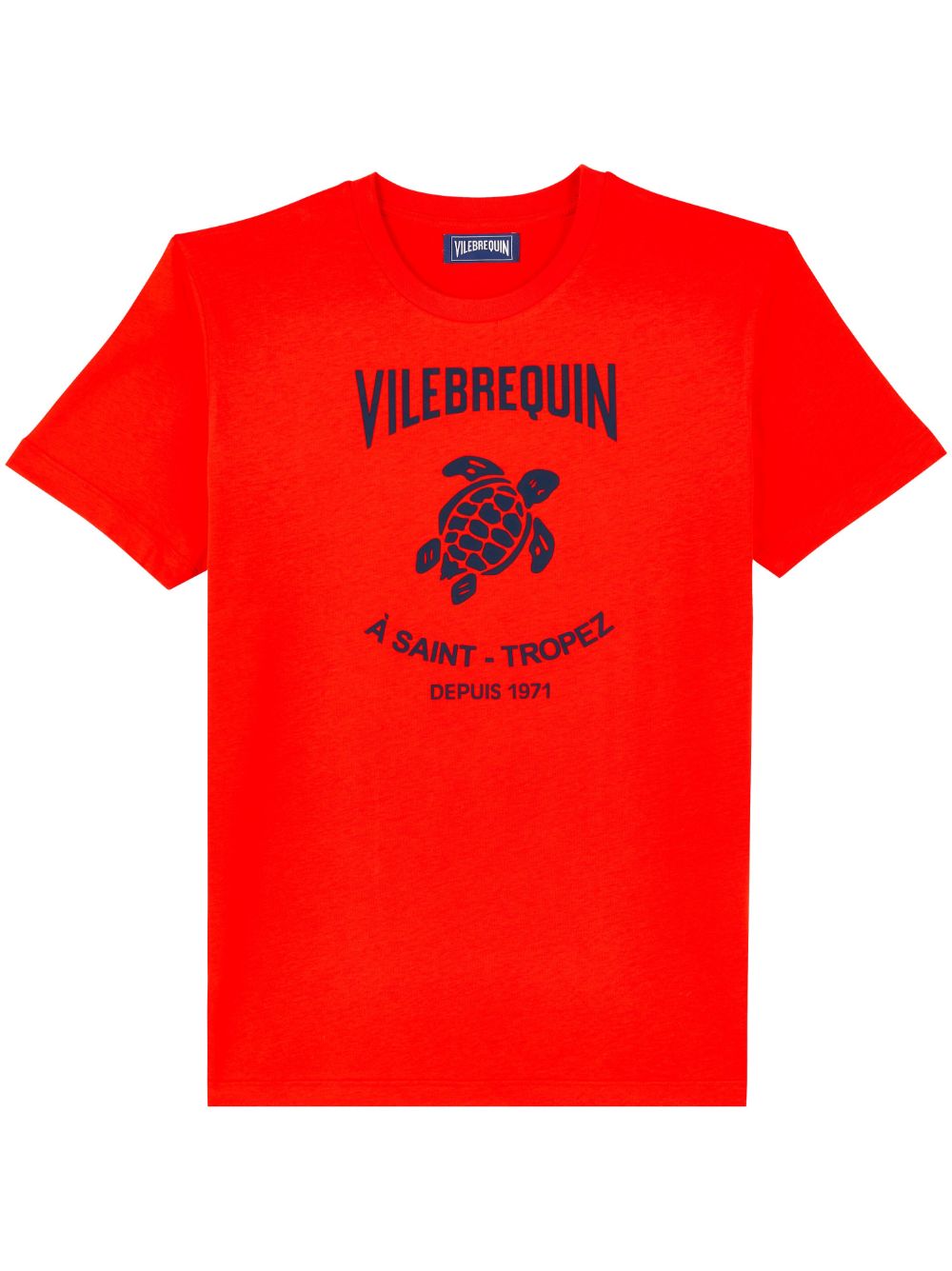 Vilebrequin 压纹logo T恤 - 红色