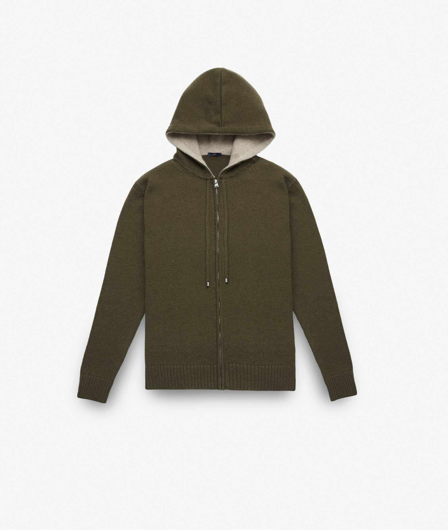 Larusmiani 拉链连帽卫衣 Sasso Fratino