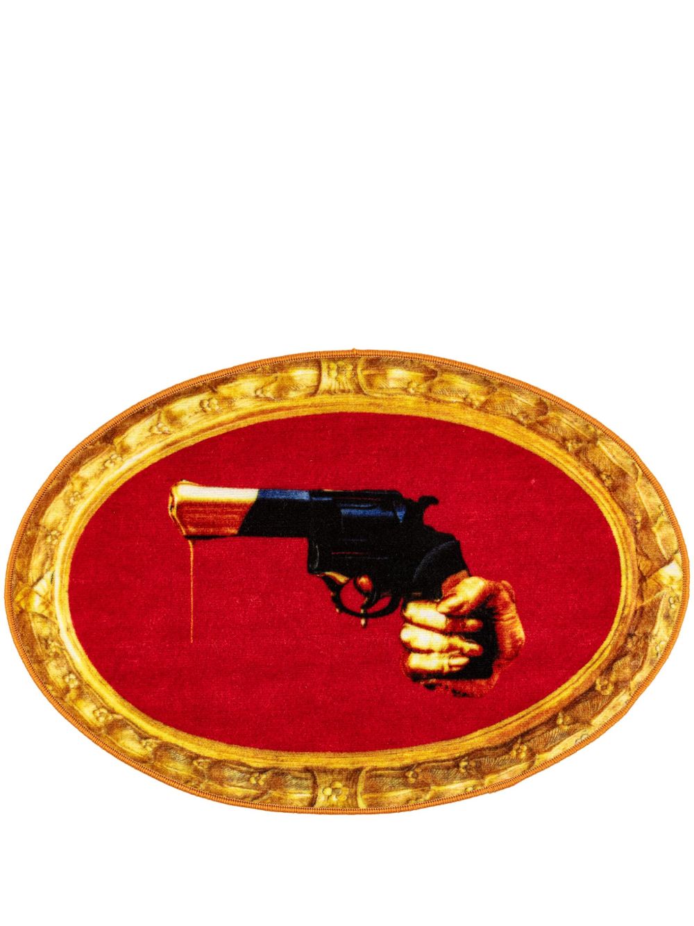 Seletti Revolver 图案印花地垫（60x90厘米） - 彩色