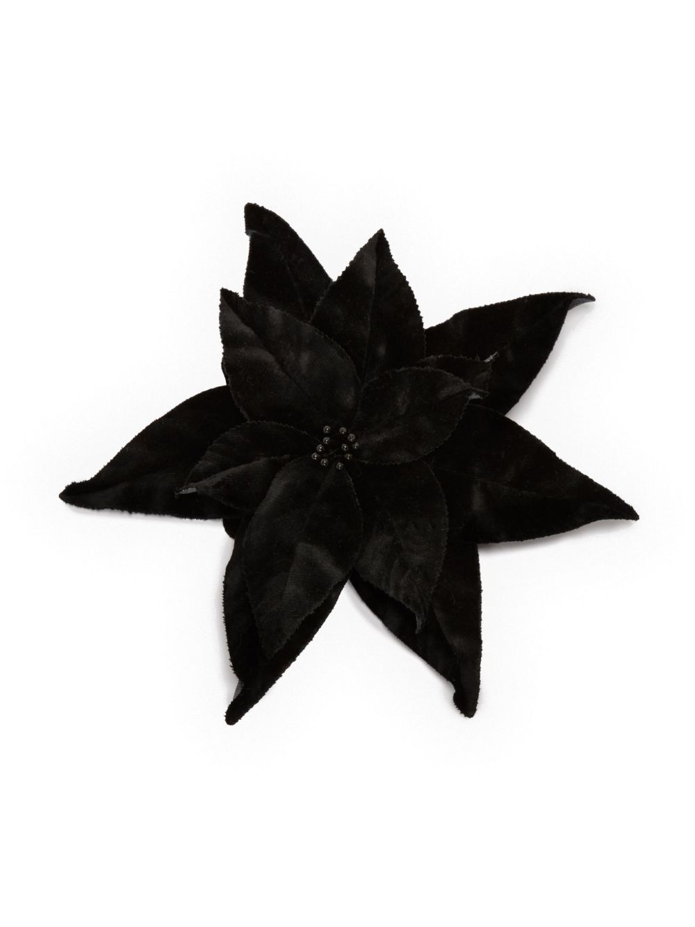 JW Anderson Pointsettia 丝绒胸针 - 黑色
