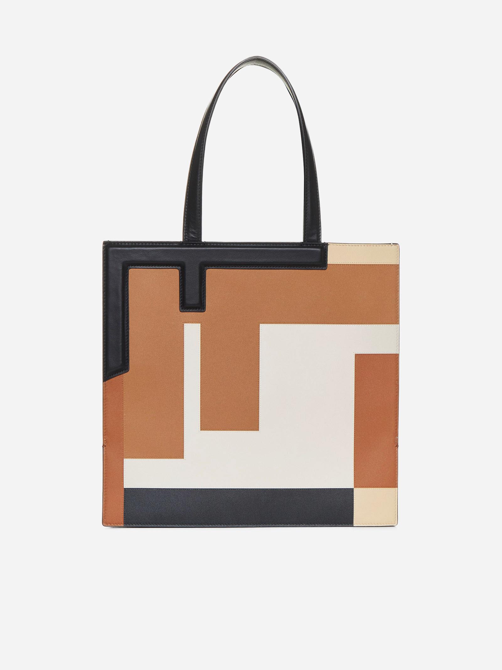 Fendi Flip 中号FF Puzzle皮革包