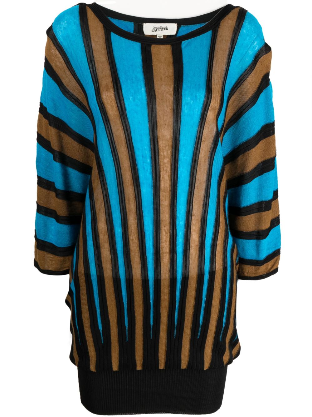 Jean Paul Gaultier Pre-Owned Dolman 针织连衣裙（2000年代典藏款） - 黑色