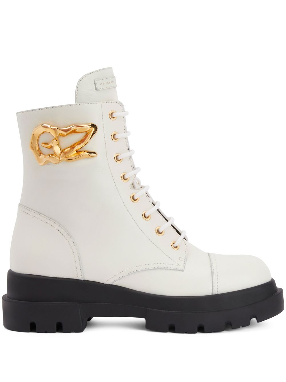 Giuseppe Zanotti Tankie 皮质短靴 - 白色