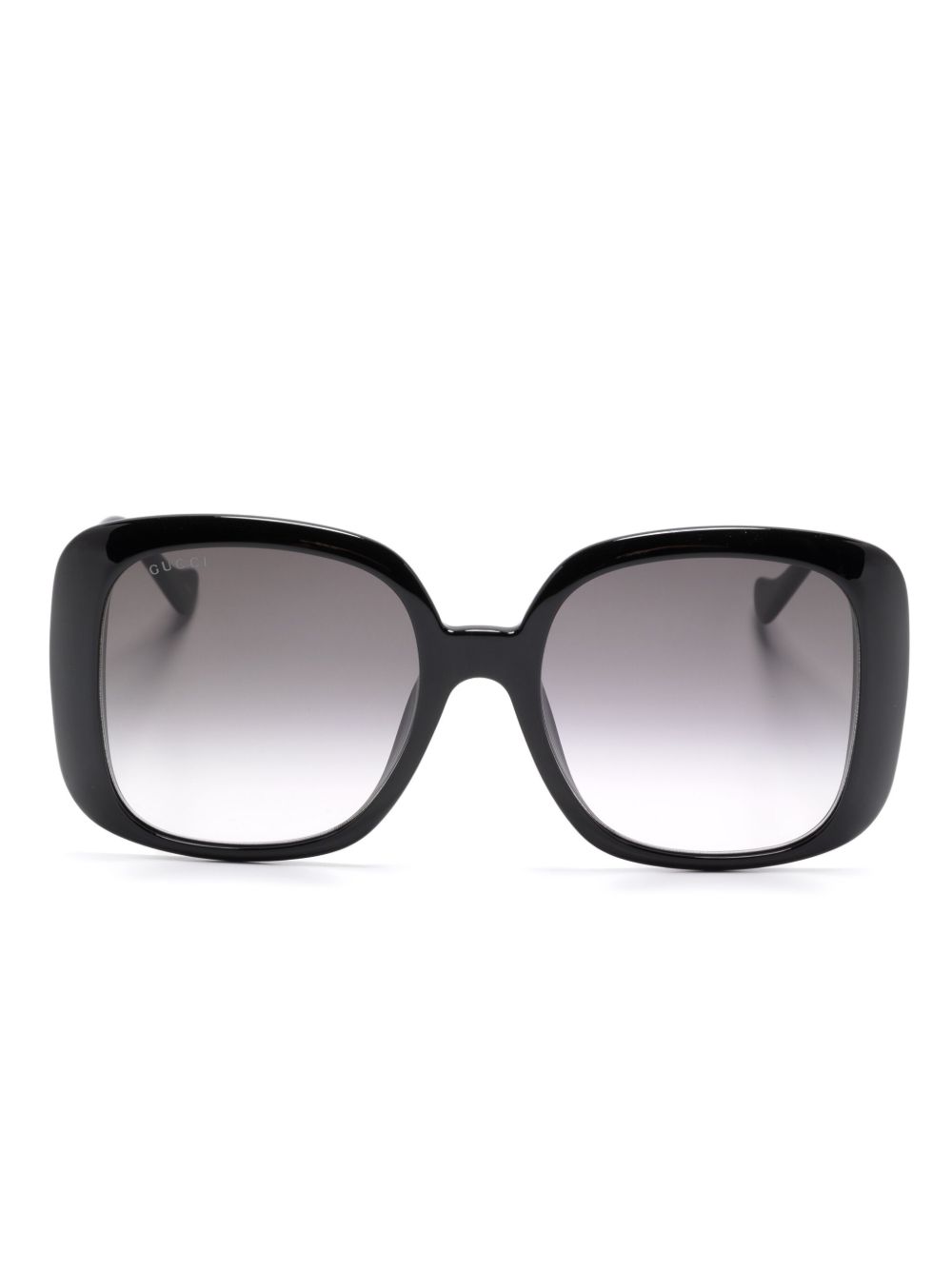 Gucci Eyewear 方框太阳眼镜 - 黑色