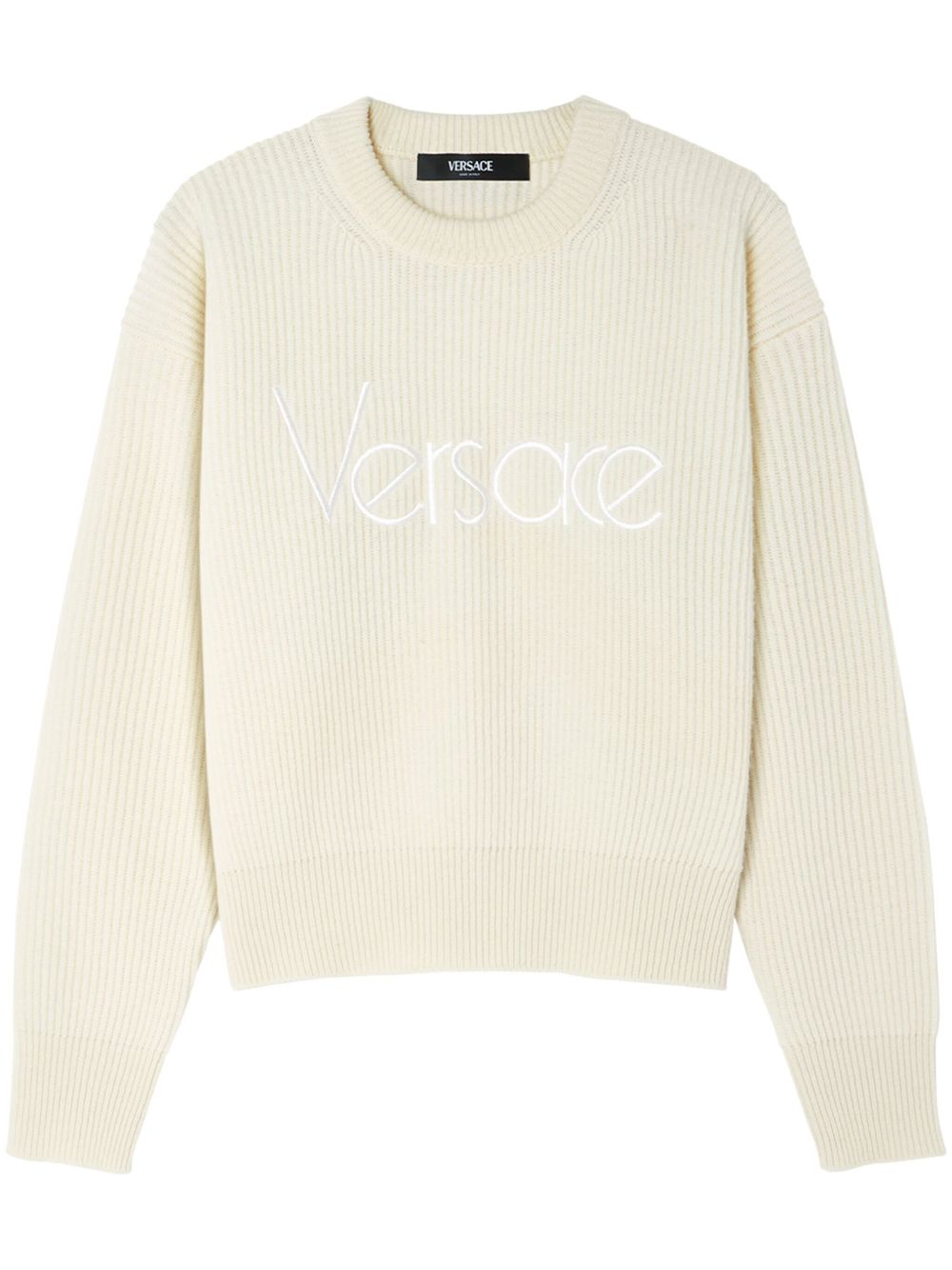 Versace 1978 Re-Edition logo毛衣 - 白色