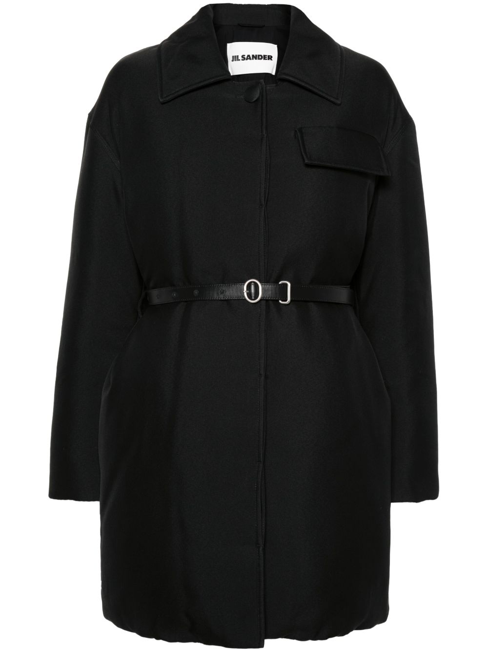 Jil Sander 填充外套 - 黑色