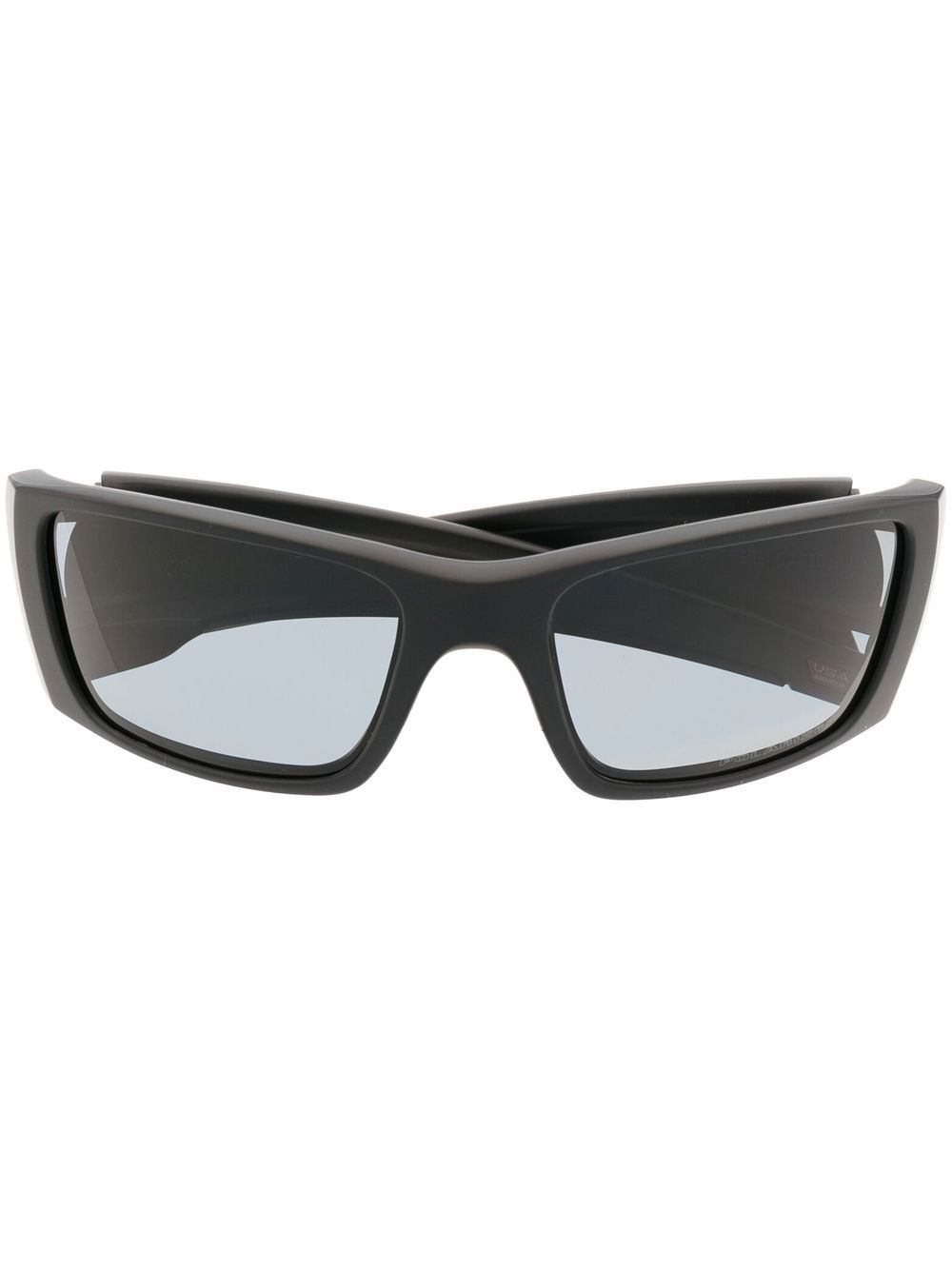 Oakley 有色镜片长方形框太阳眼镜 - 黑色