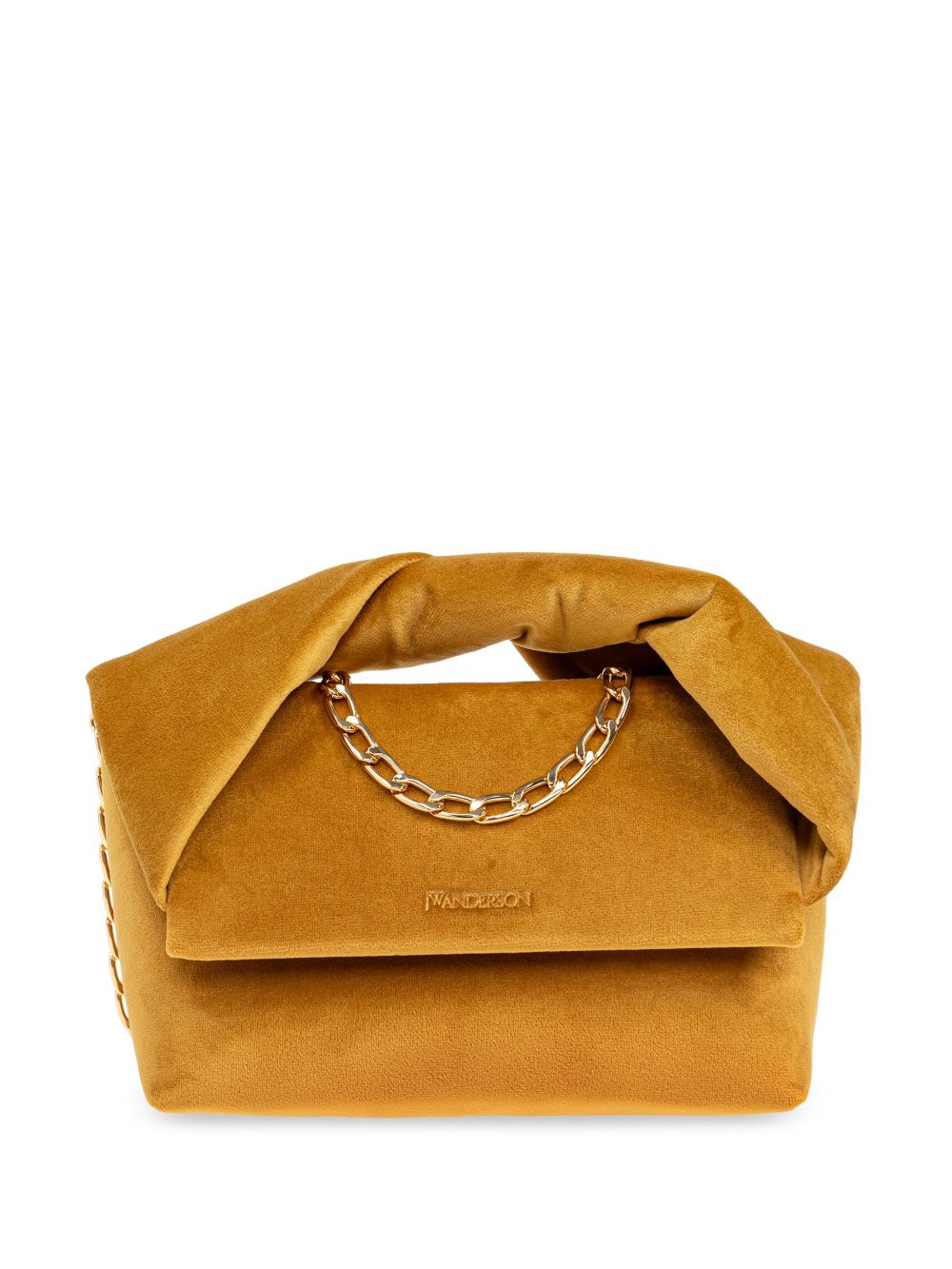 JW Anderson Twister 中号丝绒托特包 - 黄色