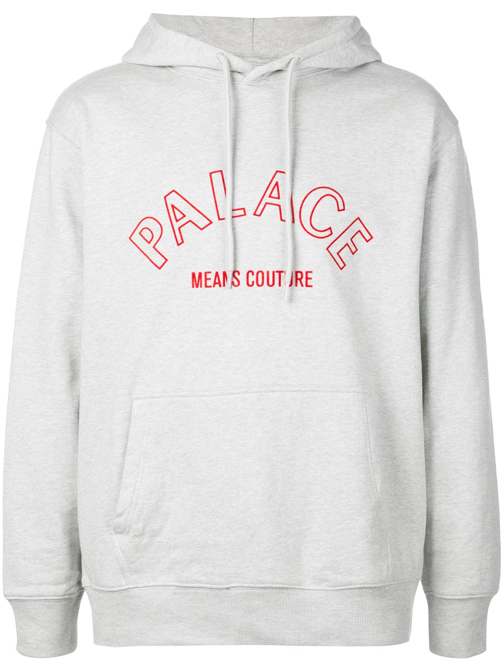 Palace logo印花连帽衫 - 灰色