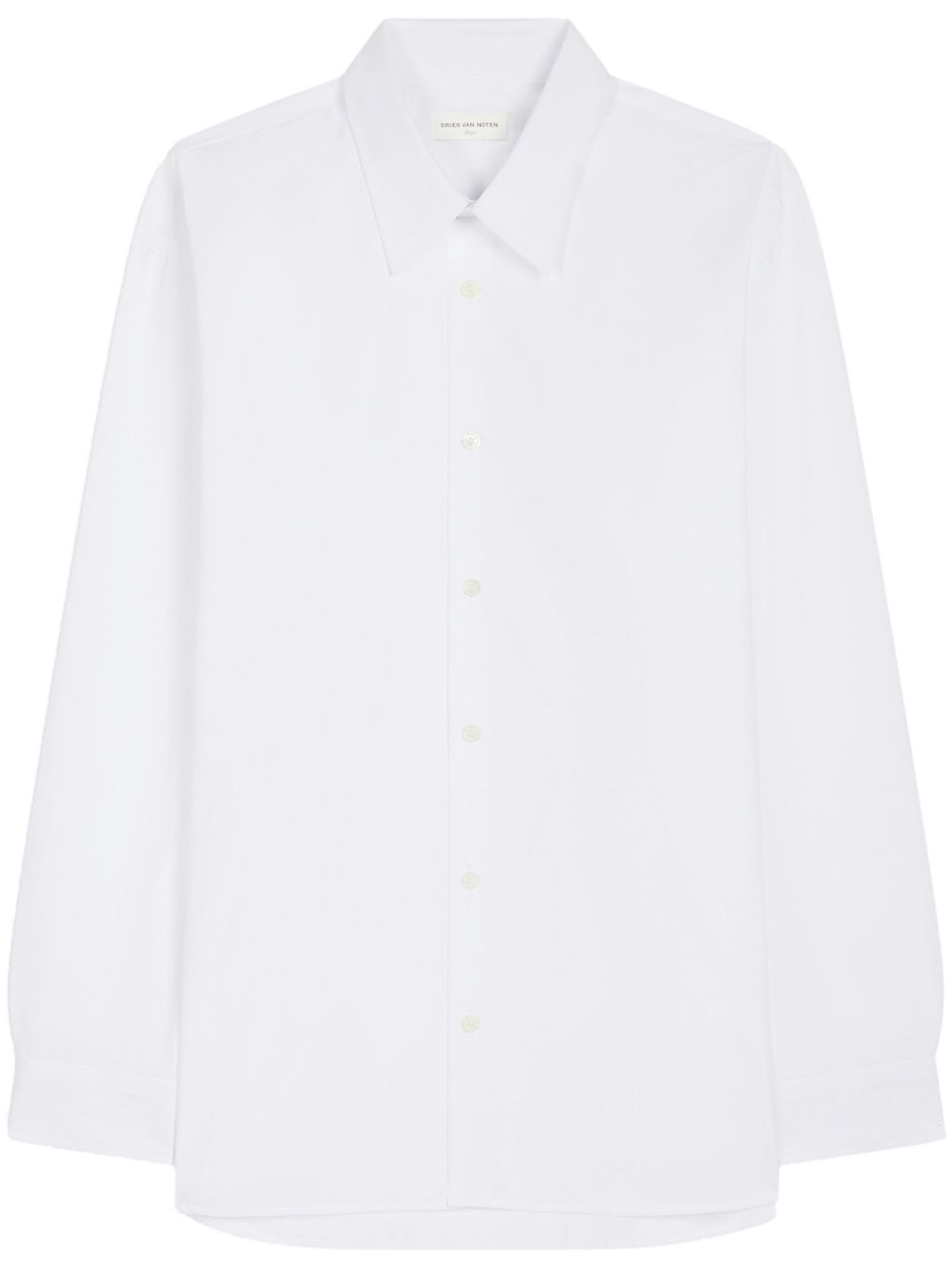 DRIES VAN NOTEN 长袖棉衬衫 - 白色