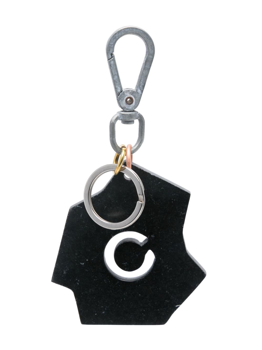 OBJECTS IV LIFE logo镂空钥匙扣 - 黑色