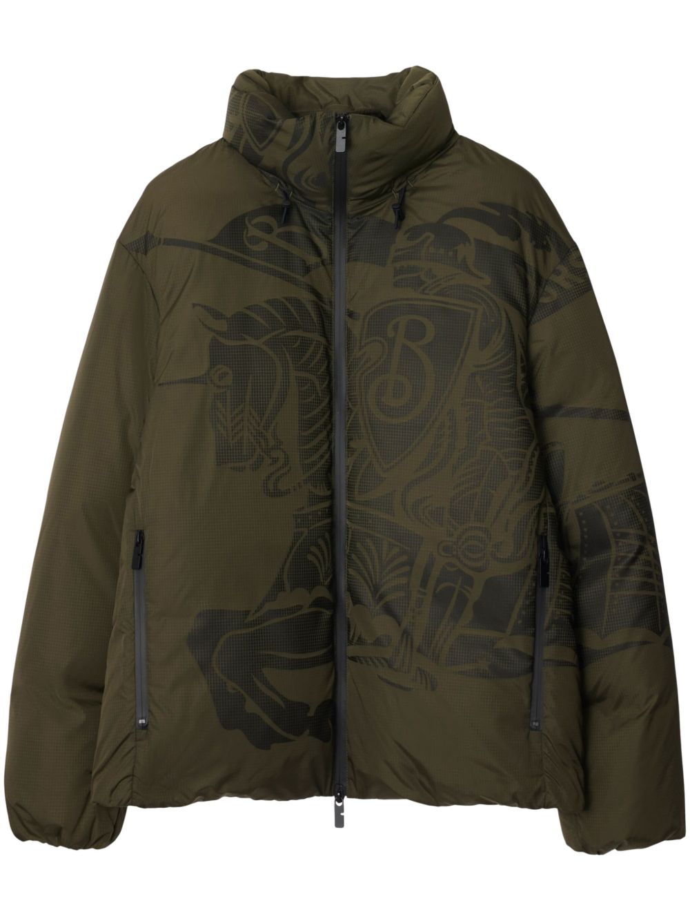 Burberry EKD 蓬松夹克 - 绿色