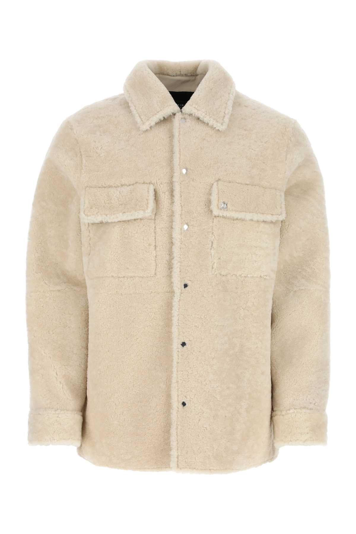 AMIRI Sand Shearling Jacket