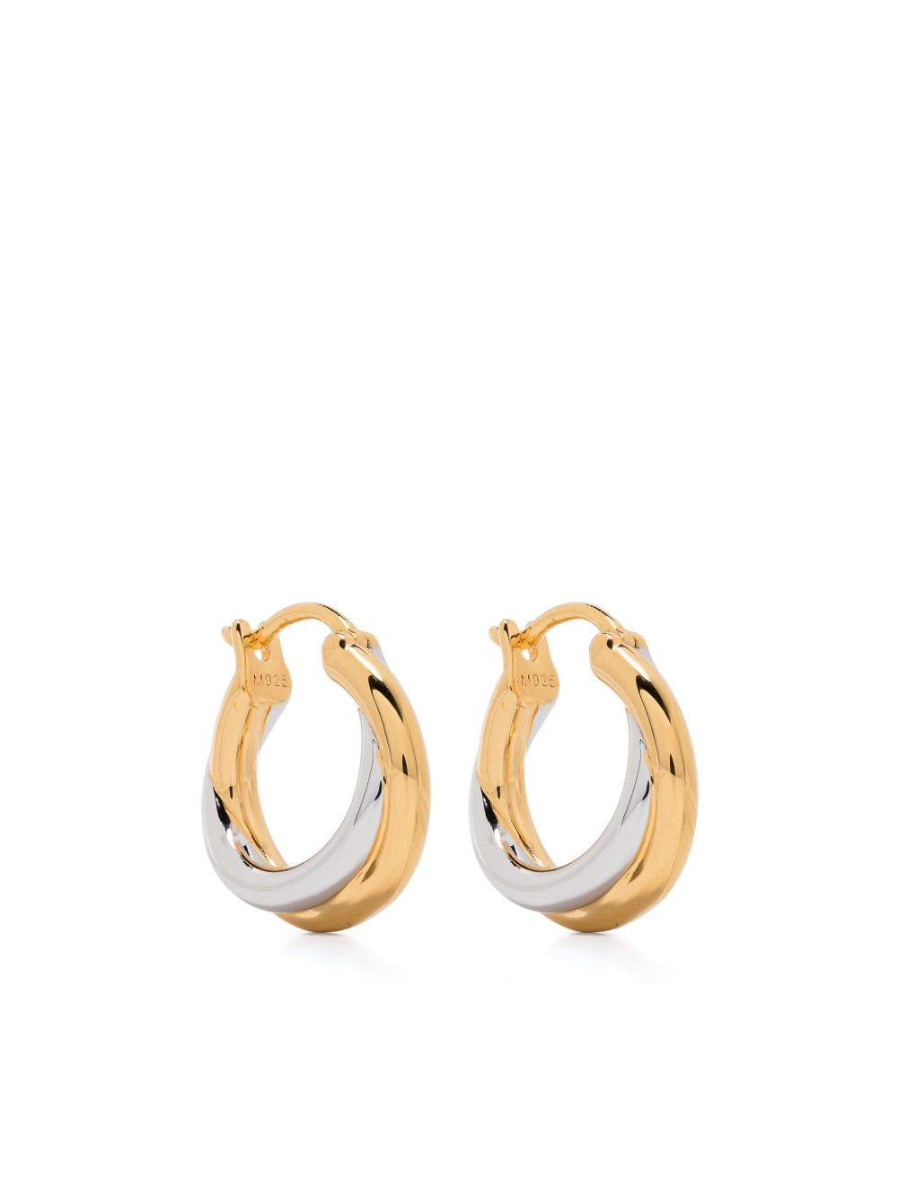 Missoma x Lucy Williams Chunky Entwine hoop earrings - 金色