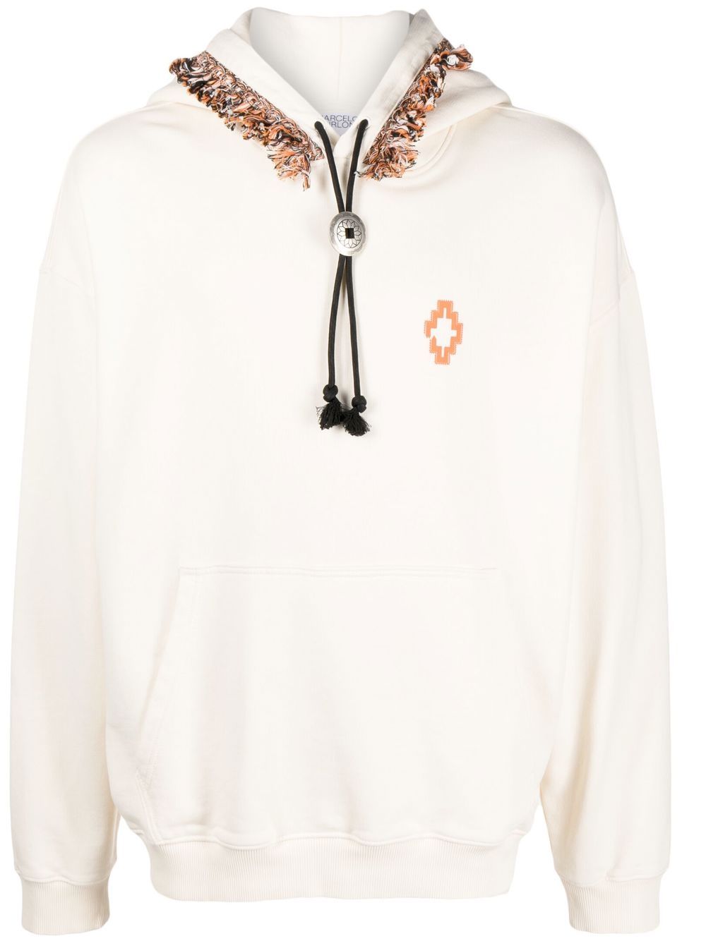 Marcelo Burlon County of Milan Fringes Comfort logo印花连帽衫 - 中性色