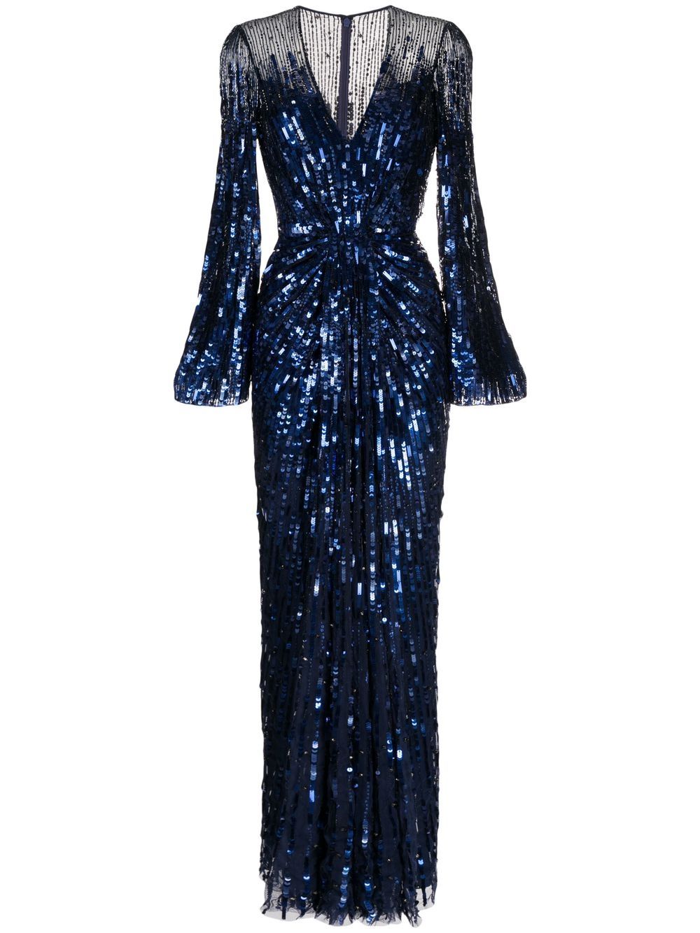 Jenny Packham Margot 亮片礼服 - 蓝色