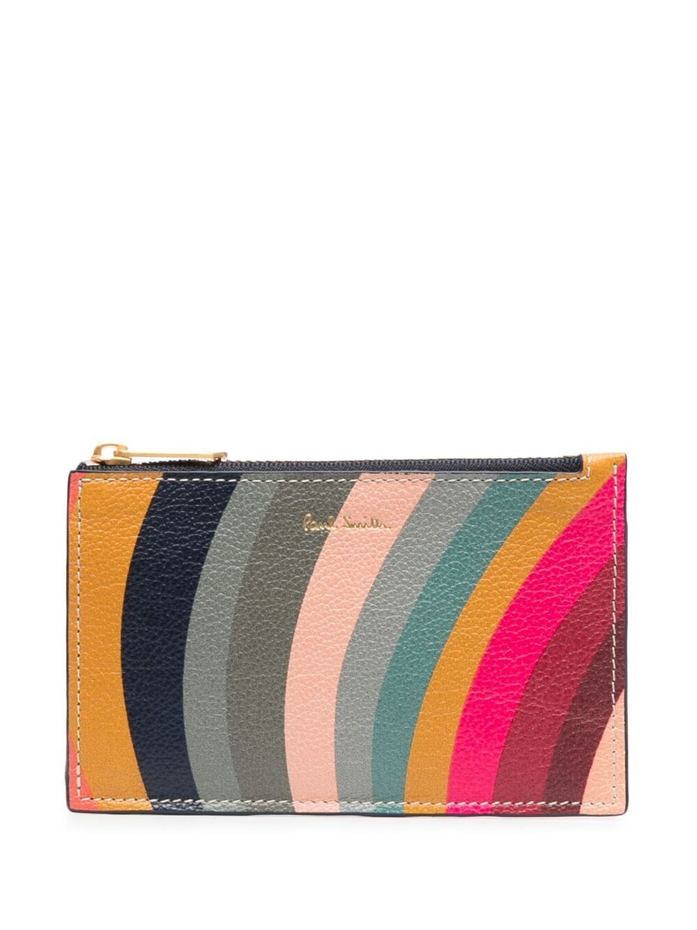 Paul Smith Swirl 拉链皮质钱包 - 蓝色