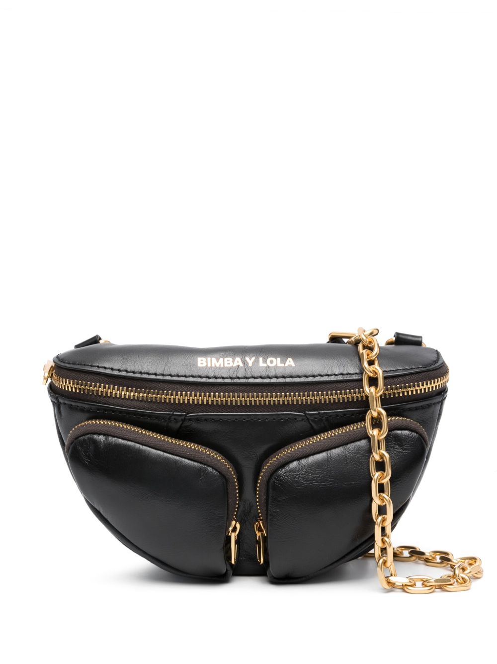 Bimba y Lola XS Pocket 皮质腰包 - 黑色