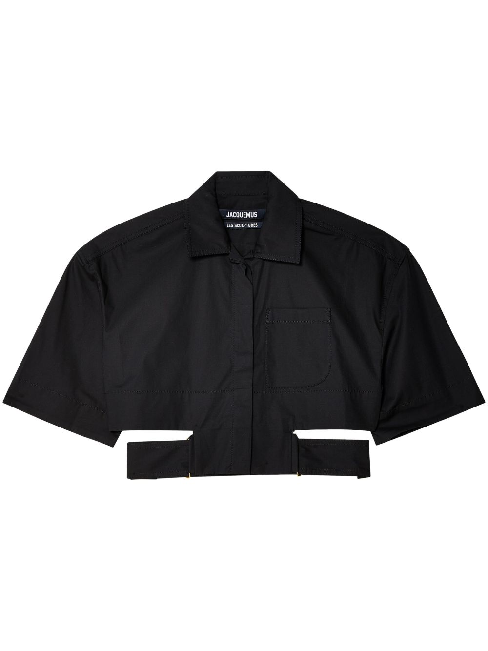 Jacquemus La Chemise Courte Bari 衬衫 - 黑色