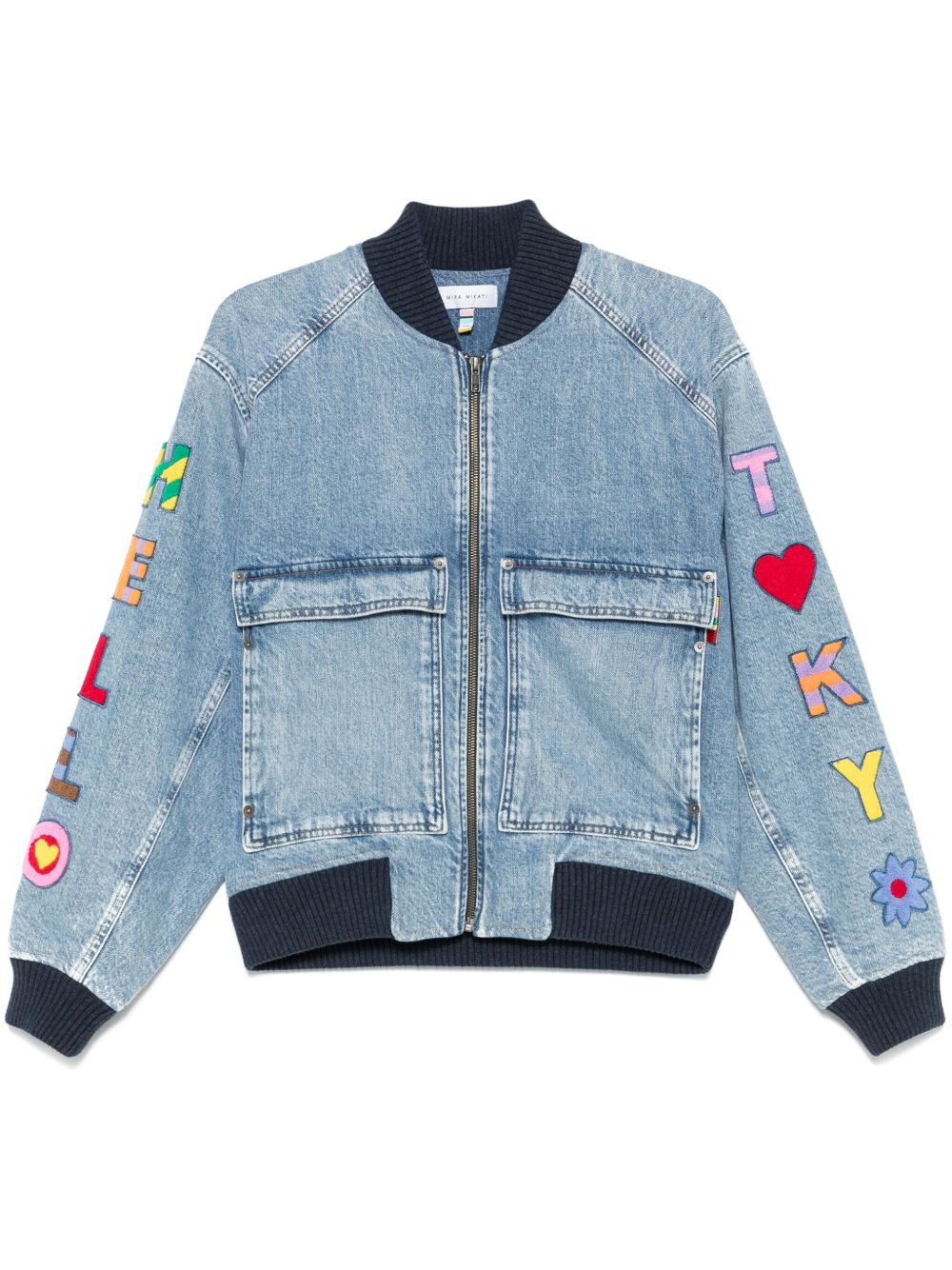 Mira Mikati Hello Tokyo 飞行员夹克 - 蓝色