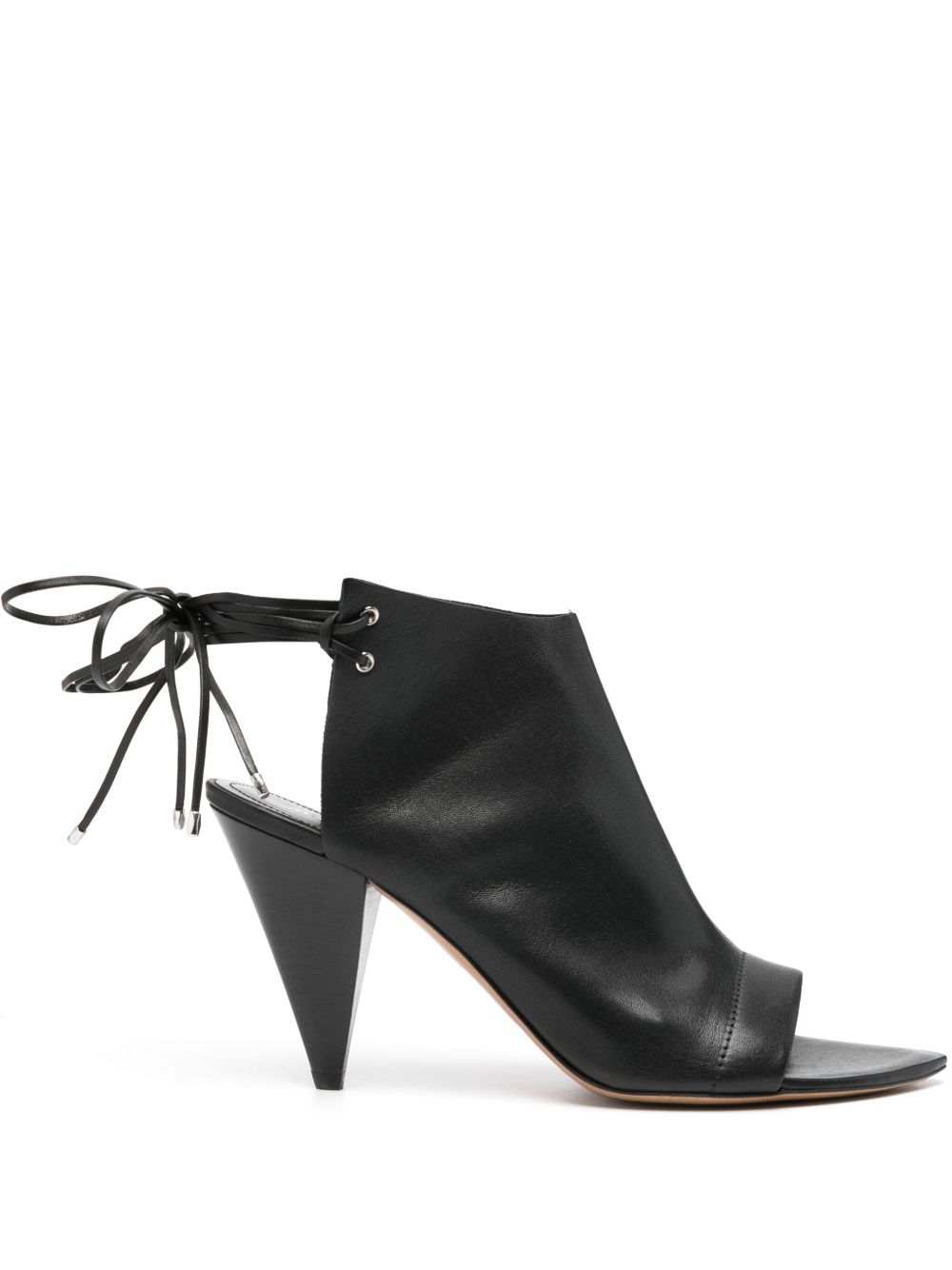 ISABEL MARANT Dulsy 高跟皮质凉鞋 - 黑色