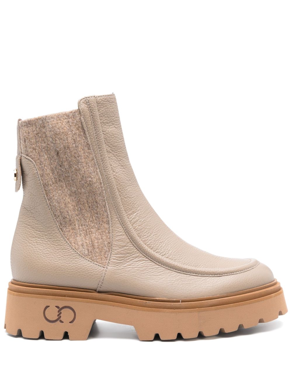 Casadei 切尔西皮靴 - 中性色