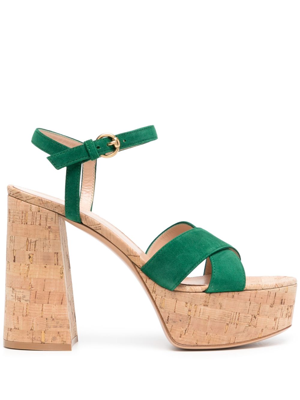 Gianvito Rossi 水台式高跟凉鞋 - 绿色