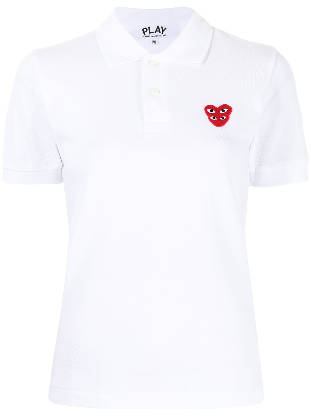 Comme Des Garçons Play 标贴polo衫 - 白色