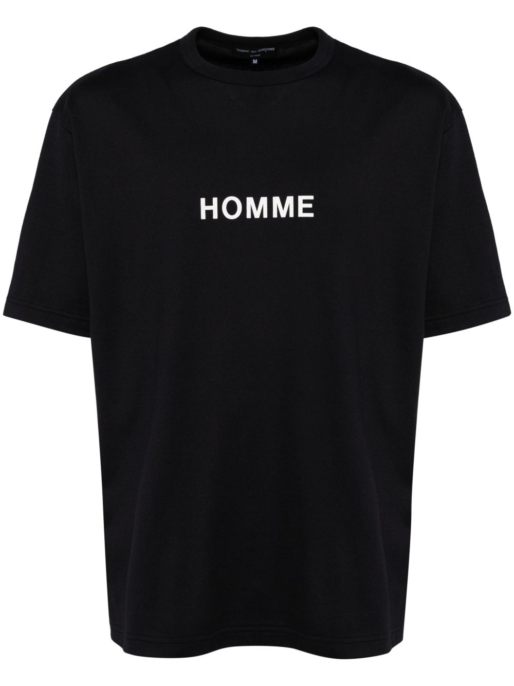Comme des Garçons Homme Homme 印花棉T恤 - 黑色