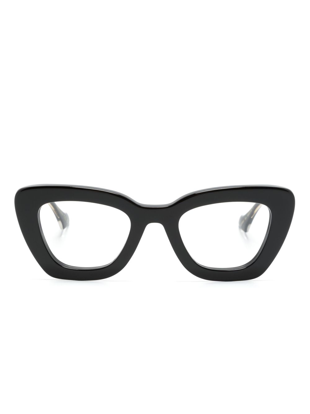 Gucci Eyewear Interlocking G 猫眼框眼镜 - 黑色