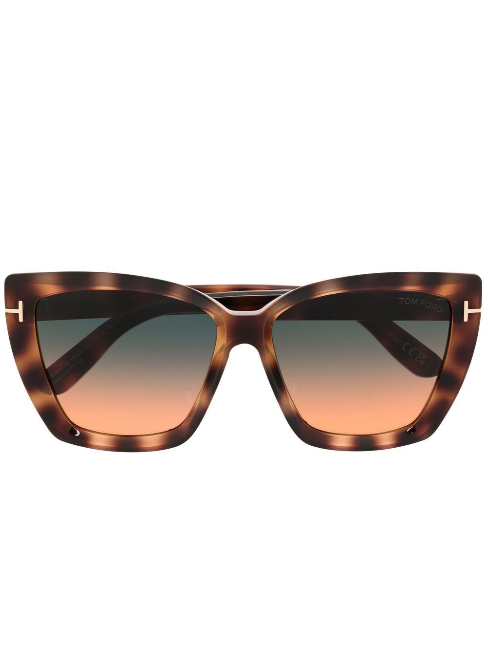 TOM FORD Eyewear 汤姆福特眼镜系列 Scarlett 猫眼框太阳眼镜 - 褐色