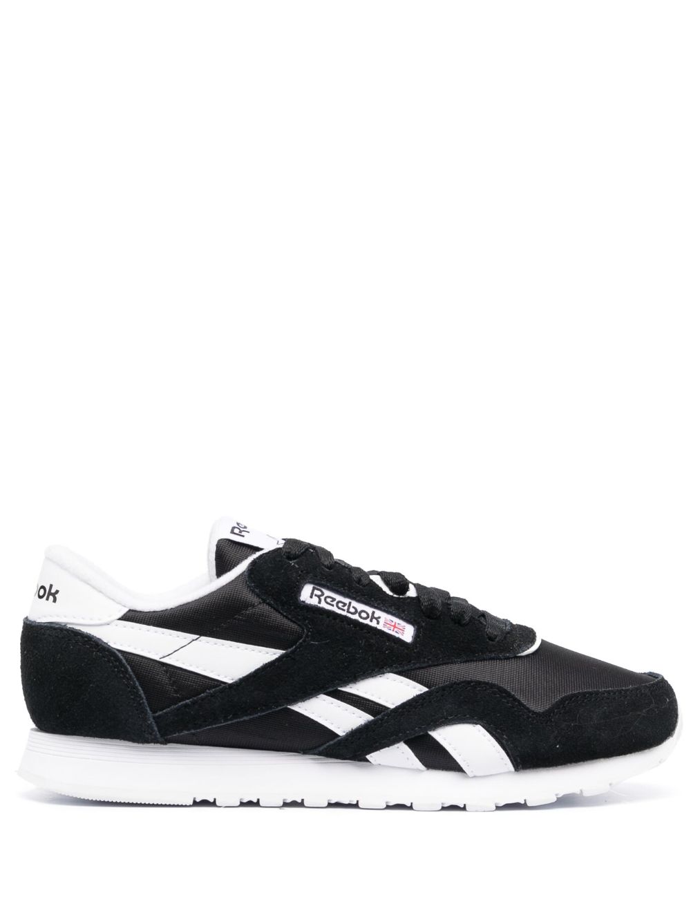 Reebok 双色低帮运动鞋 - 黑色