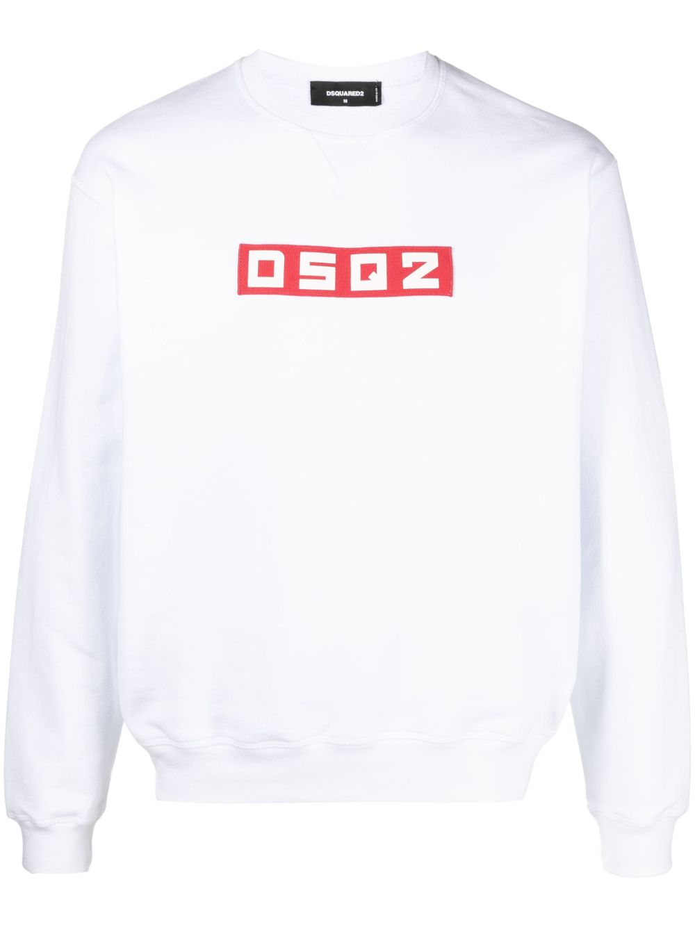 DSQUARED2 标贴棉卫衣 - 白色
