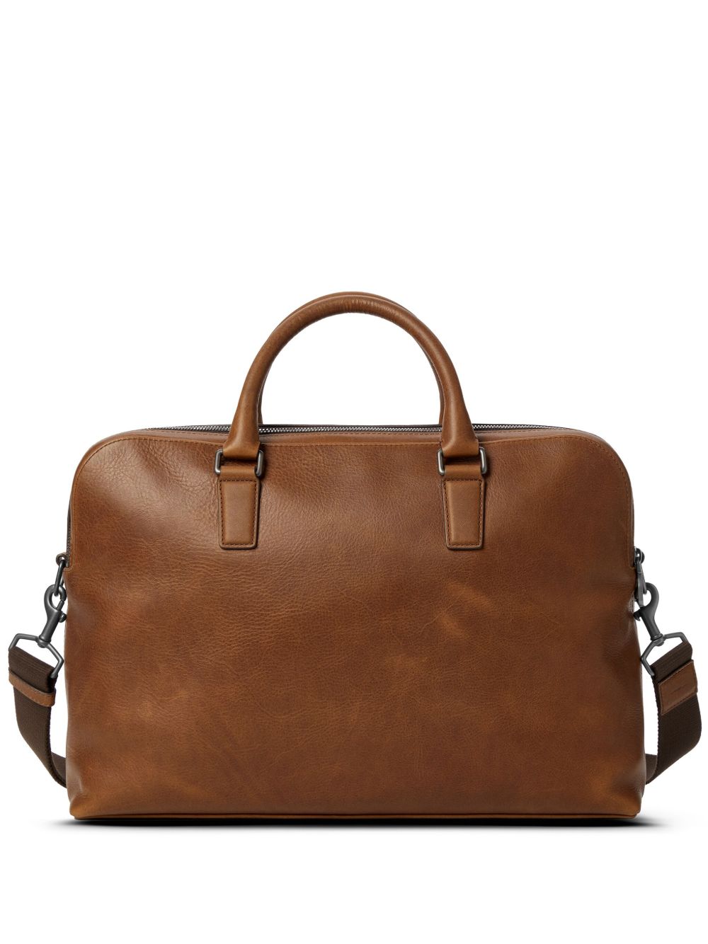 Shinola Navigator GM Double Zip 公文包 - 褐色
