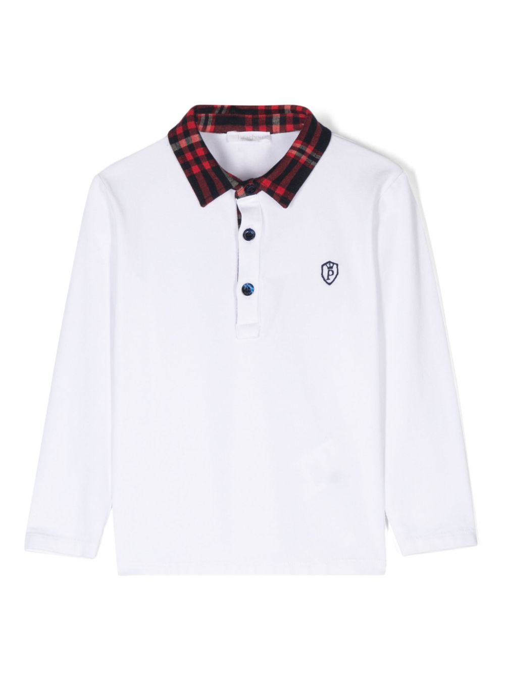 Patachou logo刺绣polo衫 - 白色