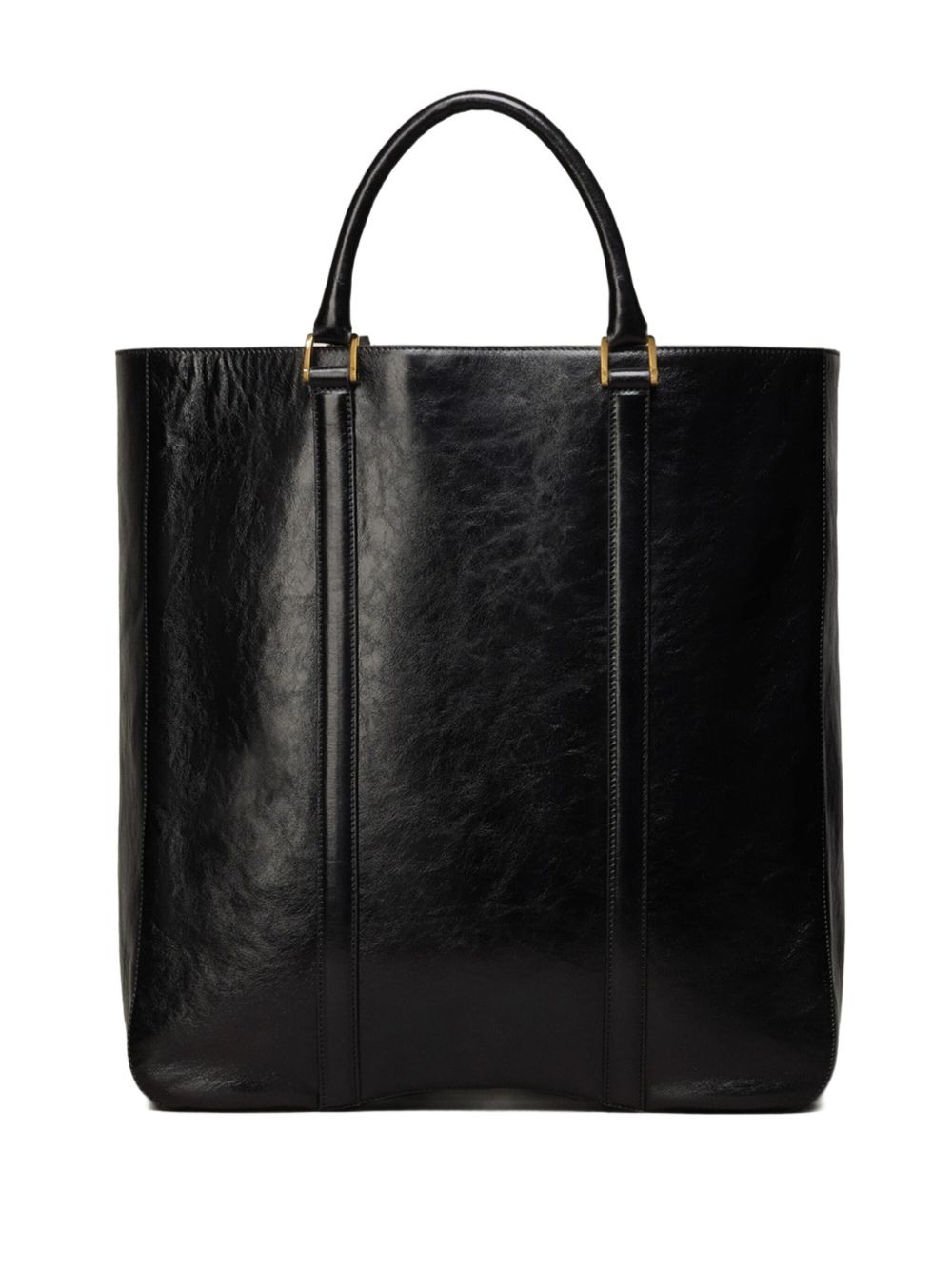 AMI Paris Paris Paris North South 皮质手提包 - 蓝色