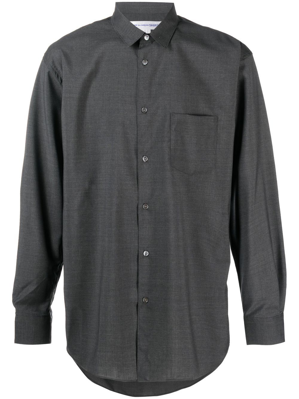 Comme Des Garçons Shirt 胸处贴袋衬衫 - 灰色