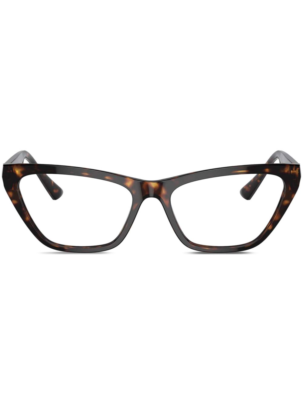 Jimmy Choo Eyewear 长方形镜框眼镜 - 褐色