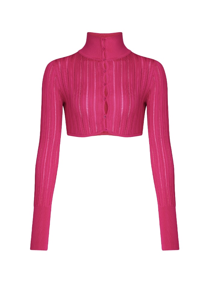 Alaia Ribbed Crop Top