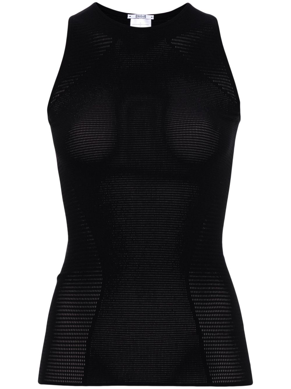 Wolford Grid Net 坦克背心 - 黑色