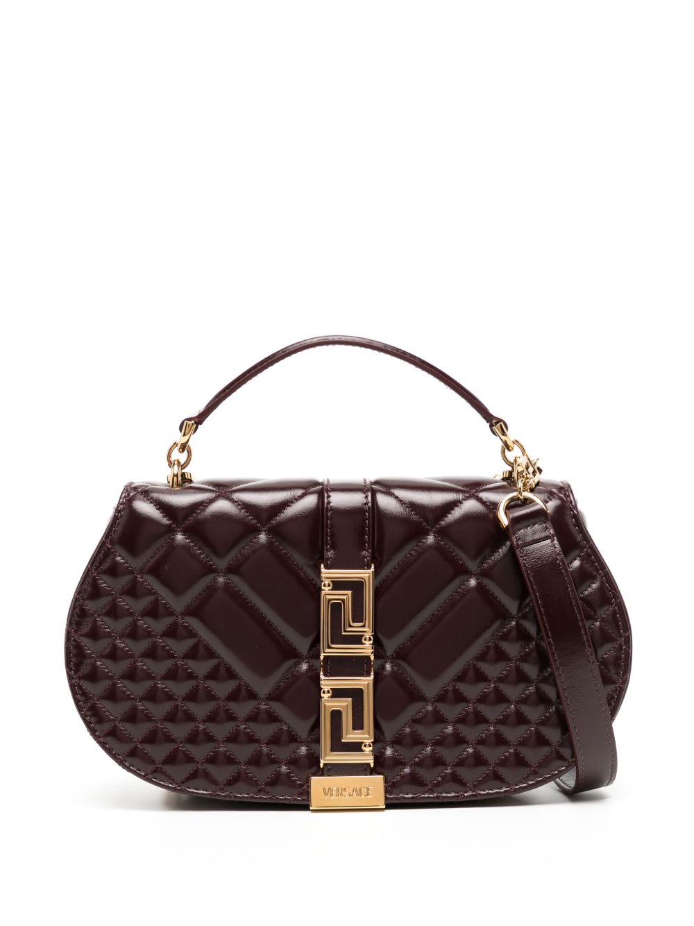 Versace Greca Goddess 单肩包 - 褐色