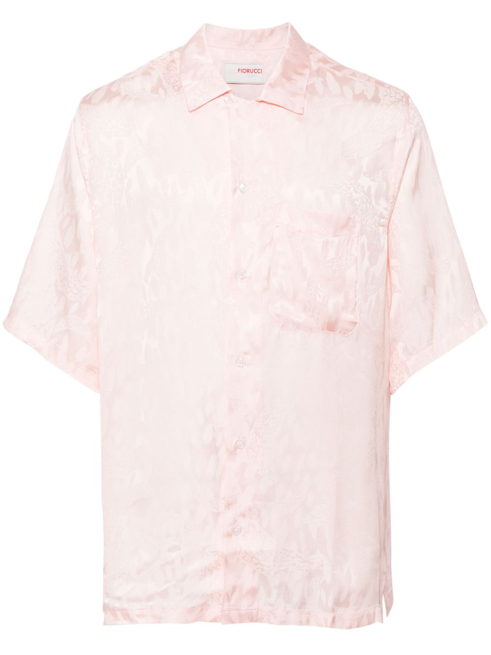 Fiorucci 提花短袖polo衫 - 粉色