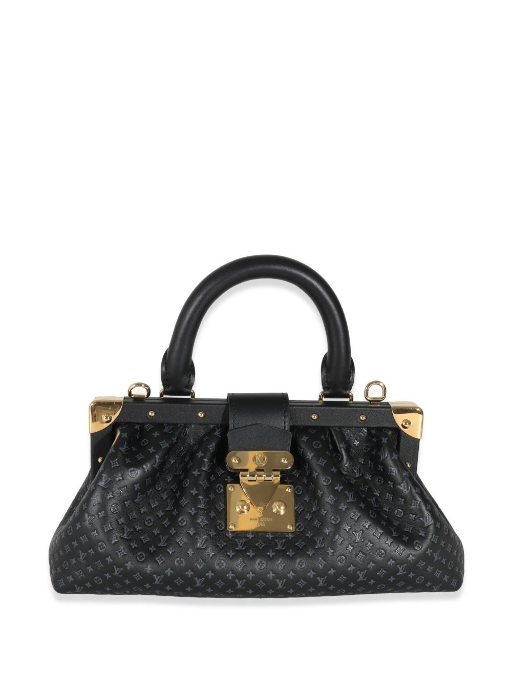 Louis Vuitton Pre-Owned Nanogram 手拿包（2021-2022年典藏款） - 黑色
